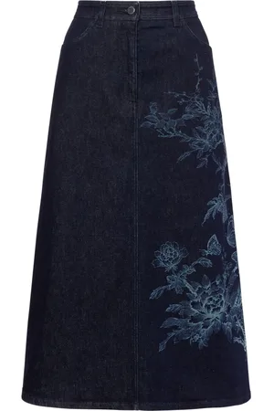 Alberta Ferretti Holographic effect a-line skirt