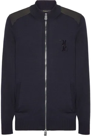 BILLIONAIRE Logo-embroidered track jacket