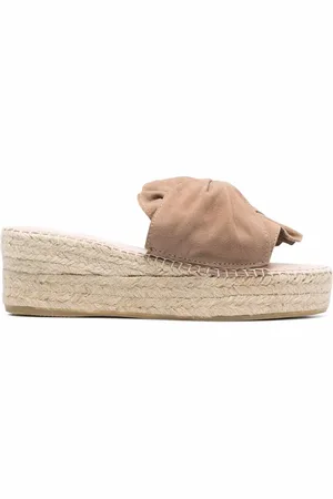 MANEBI Bow-detail wedge espadrilles