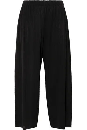 PLEATS PLEASE ISSEY MIYAKE Stripe-pattern trousers