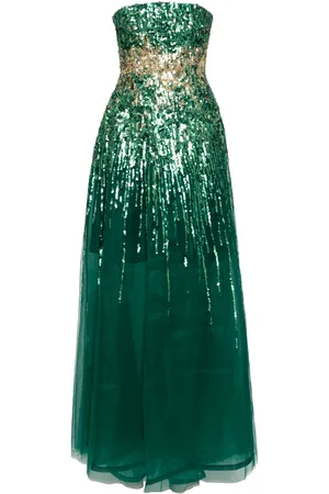 Saiid Kobeisy Embroidered strapless dress