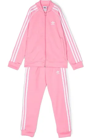 adidas Striped logo-embroidered tracksuit