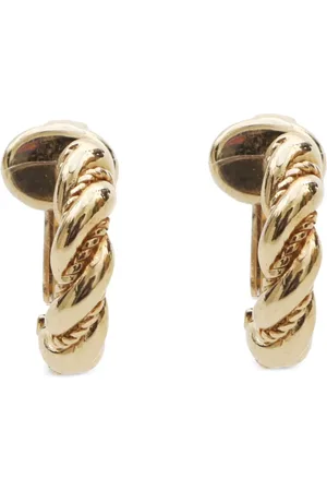 Dior 1990-2000s twisted clip-on earrings