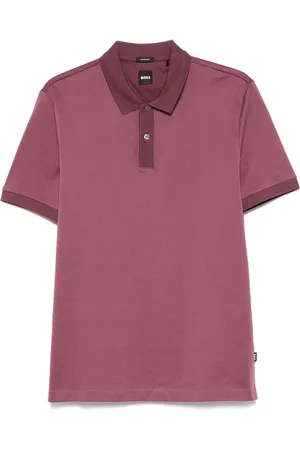 HUGO BOSS Micro-pattern polo shirt