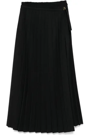 Ami Pleated maxi skirt