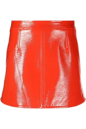 Courrèges Logo-patch mini skirt