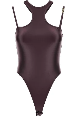 VERSACE Logo-lettering bodysuit