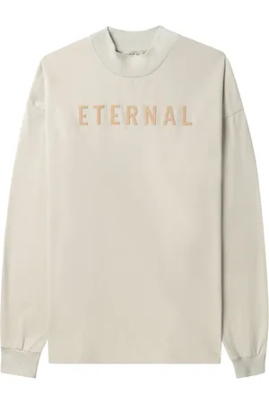FEAR OF GOD Logo-embroidered long-sleeved cotton sweatshirt