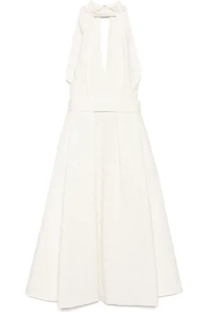Elie saab Embroidered midi dress