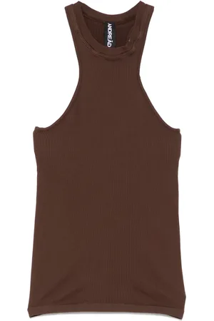 ANDREADAMO Ribbed jersey tank top