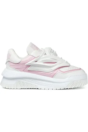VERSACE Odissea croc-effect sneakers