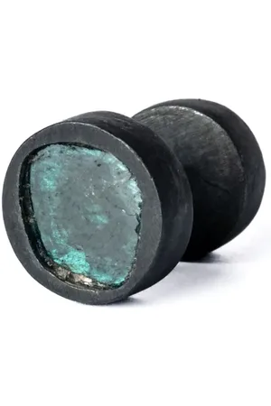 PARTS OF FOUR Blue diamond-encrusted stud earring