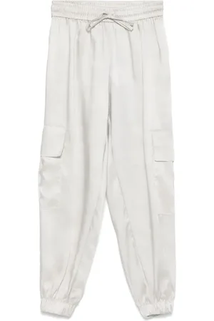 MISS GRANT Satin cargo pants