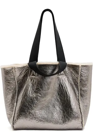 AllSaints Izzy reversible shearling tote bag