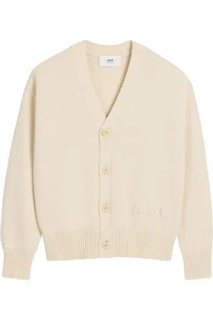Ami Logo-embroidered cardigan