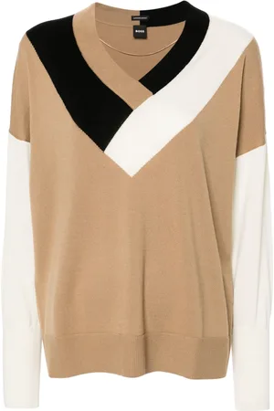 HUGO BOSS Floricana colour-block jumper