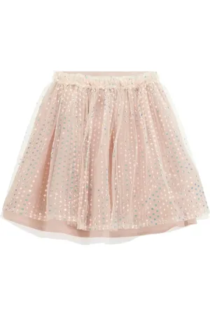 Guess Floral-embroidered tutu skirt