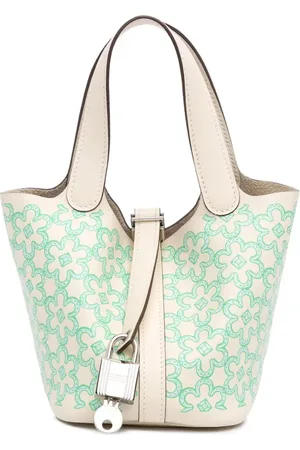 Hermès 2022 Swift Lucky Daisy Picotin Lock 14 handbag