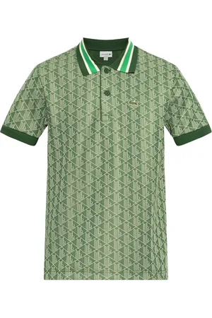 Lacoste Patterned-jacquard polo shirt