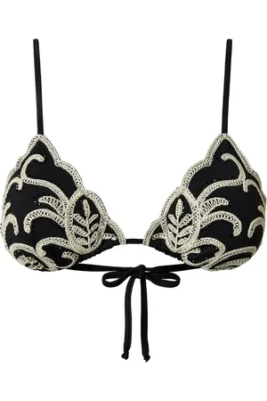 Twin-Set Embroidered bikini top