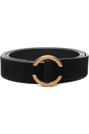LARDINI Suede buckle belt