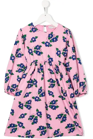 Weekend House Kids Floral-print long-sleeve dress
