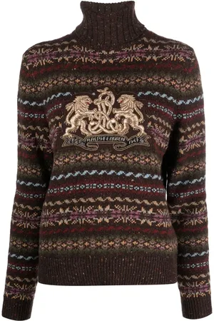 Ralph Lauren Fair-isle knit logo-embroidered jumper
