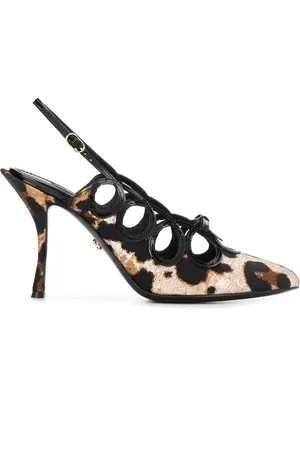 Dolce & Gabbana Leopard print slingback pumps