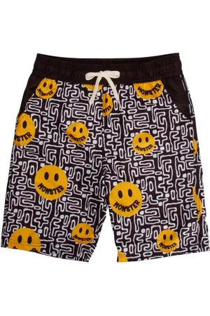 Wee Monster Printed swim shorts