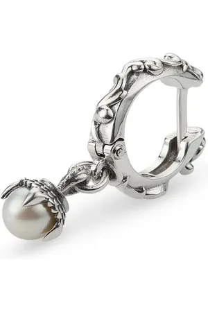 EMANUELE BICOCCHI Pearl-pendant hoop earring