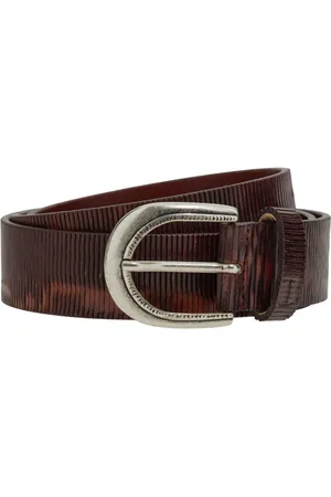 Boggi Milano Carved leather belt