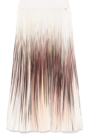 HERNO Plissé-effect midi skirt