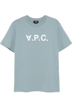 A.P.C. Flocked-logo T-shirt