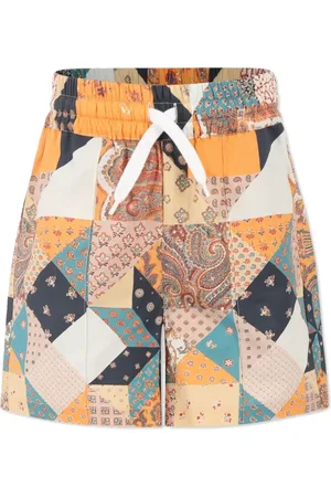 Etro Patchwork-print shorts