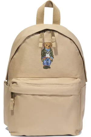 Ralph Lauren Teddy-embroidered cotton backpack