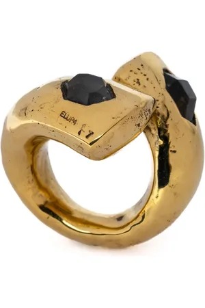 PARTS OF FOUR Big Twisted Druid diamond ring