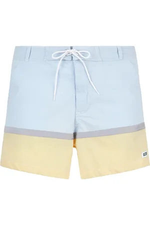 GCDS Striped drawstring swim shorts
