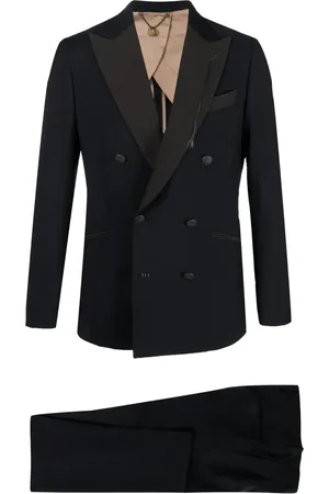 MAURIZIO MIRI Double-breasted mohair-wool-blend suit