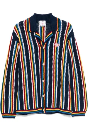 Casablanca Crochet-knit shirt jacket