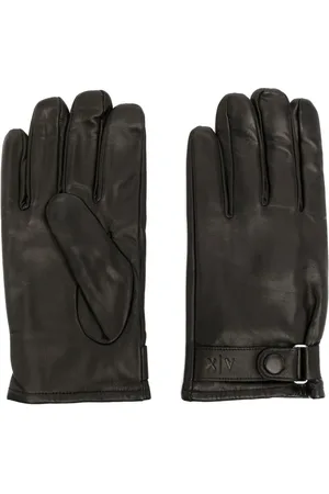 Armani Exchange Embossed-logo detail gloves