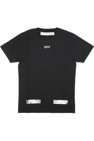 OFF-WHITE Diag-stripe cotton T-shirt