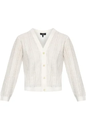 THEORY Cropped buttoned cardigan