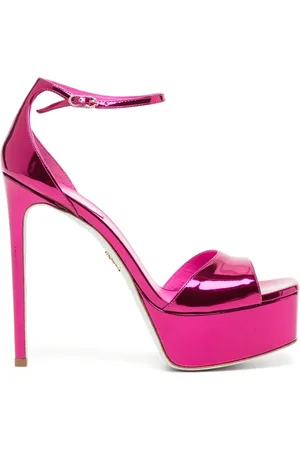 RENE CAOVILLA Anastasia 130mm metallic platform sandals