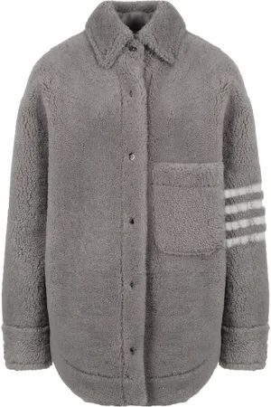 Thom Browne 4-Bar oversized shirt jacket