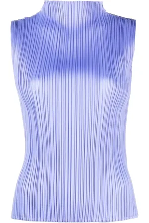 PLEATS PLEASE ISSEY MIYAKE Pleated sleeveless blouse