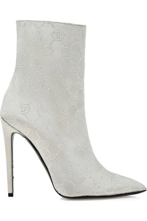 Philipp Plein 120mm Monogram Satin boots