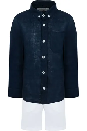 Lapin House Linen shirt and shorts set