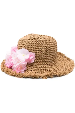 MONNALISA Floral-appliqué hat