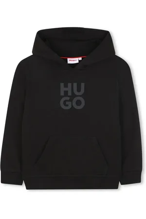 HUGO BOSS Rubberised-logo hoodie