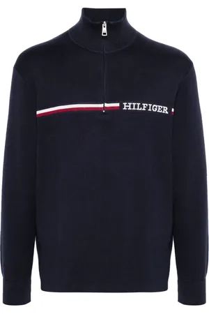 Tommy Hilfiger Embroidered-logo knitted jumper